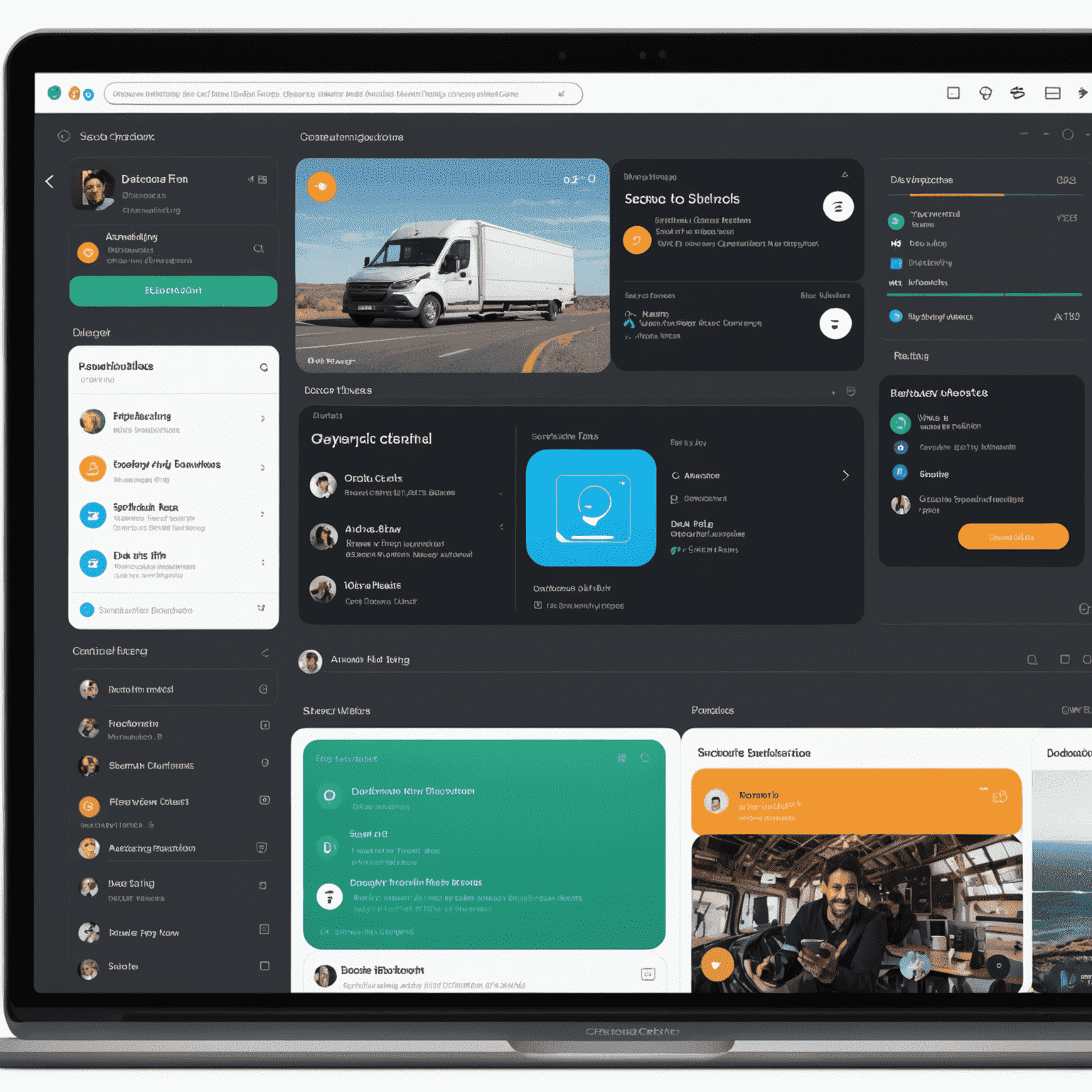SyncFlow's dashboard showcasing various asynchronous communication channels, including video messages, collaborative documents, and a smart notification system