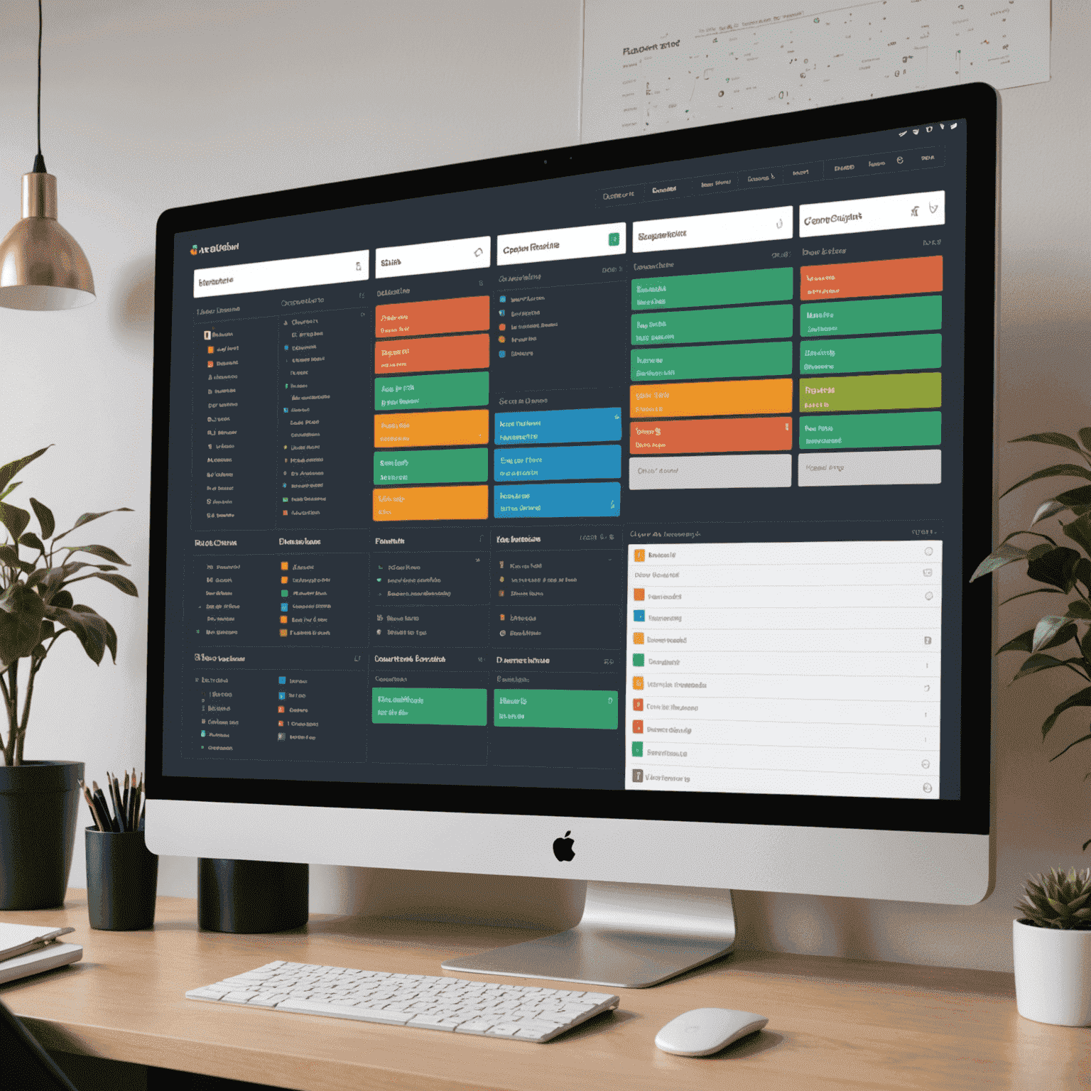 NexusProject's main interface displaying a Kanban board, Gantt chart, and real-time team productivity analytics